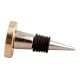 Cream Round  Metal And Bone Wine Stopper